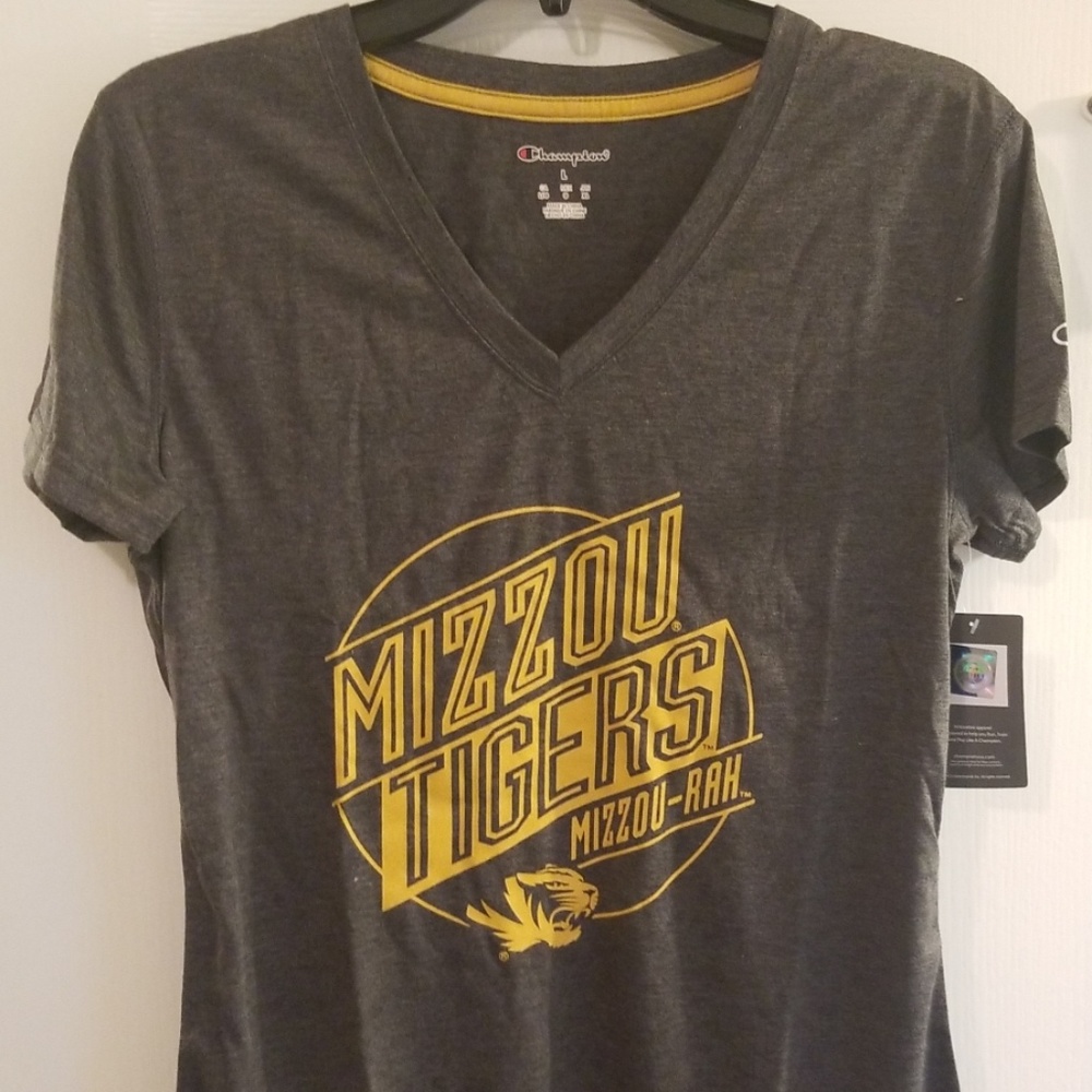 Womens Champion Missouri Tigers Vneck Large